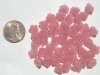 50 7mm Pink Opal Bell Flowers